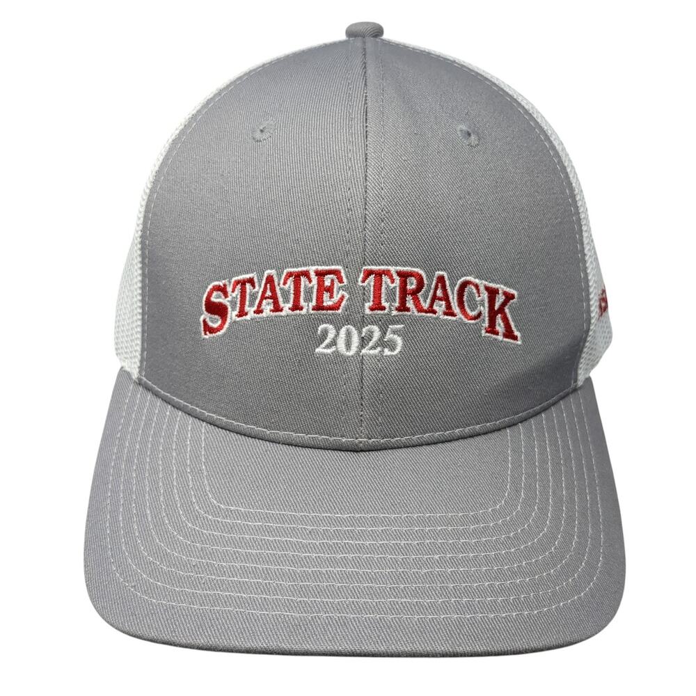 State Track 2025 Snapback Trucker Hat Gray OS Adjustable Fahrenheit Headwear